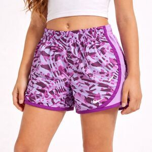 Nike Tempo Girls Dri-FIT Running Shorts Pink Camo Print Athletic M